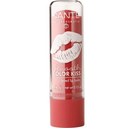 SANTE Bio Naturkosmetik Getönter Lippenbalsam Rot Zarter fruchtiger Duft 4,5g
