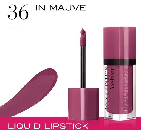 Preview: Bourjois Liquid Lipstick Rouge Edition Velvet In Mauve 36 7.7ml