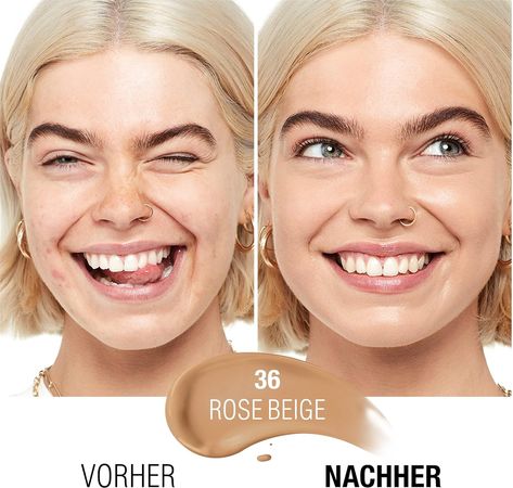 Manhattan Foundation Clean & Free Rose Beige 36 30ml