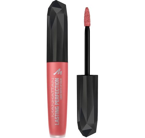 Manhattan Liquid Lipstick Lasting Perfection Coral Sass 350 5.5ml