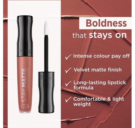 Preview: Rimmel Liquid Lipstick Stay Matte Be My Baby 700 5.5ml